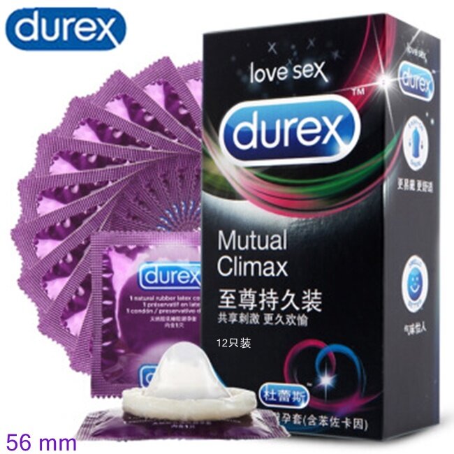 ถุงยางอนามัย คอนดอม ถุงยางอนามัย Durex Together ถุงยางอนามัยแบบบาง ถุงยางอนามัย  ขนาด 52มม.12ชิ้น) กล่องสีฟ้าส้มBlue Orange) - Sport Mood - Thaipick