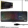 Nubwo Gaming Keyboard Zorza รุ่น NK-12 คีย์บอร์ด เล่นเกมส์ ปรับโหมดไฟได้ 9 แบบ สีดำ Black : image Nubwo Gaming Keyboard Zorza รุ่น NK-12 คีย์บอร์ด เล่นเกมส์ ปรับโหมดไฟได้ 9 แบบ สีดำ Black