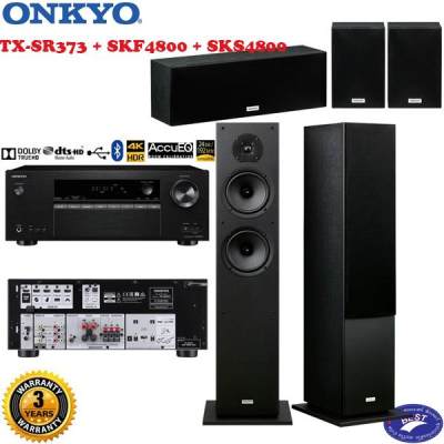 ดูภาพ Onkyo TX-SR373 + SKF4800 + SKS4800 เพิ่มเติม Onkyo TX-SR373 + SKF4800 + SKS4800
