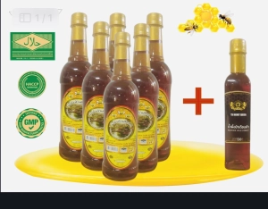 ภาพหน้าปกสินค้าWild Honey, five months, plastic bottle, smooth neck, 3 bees, size 1000G, set of 6 bottles, plus 500g of wild honey, 1 bottle ซึ่งคุณอาจชอบราคาและรีวิวของสินค้านี้