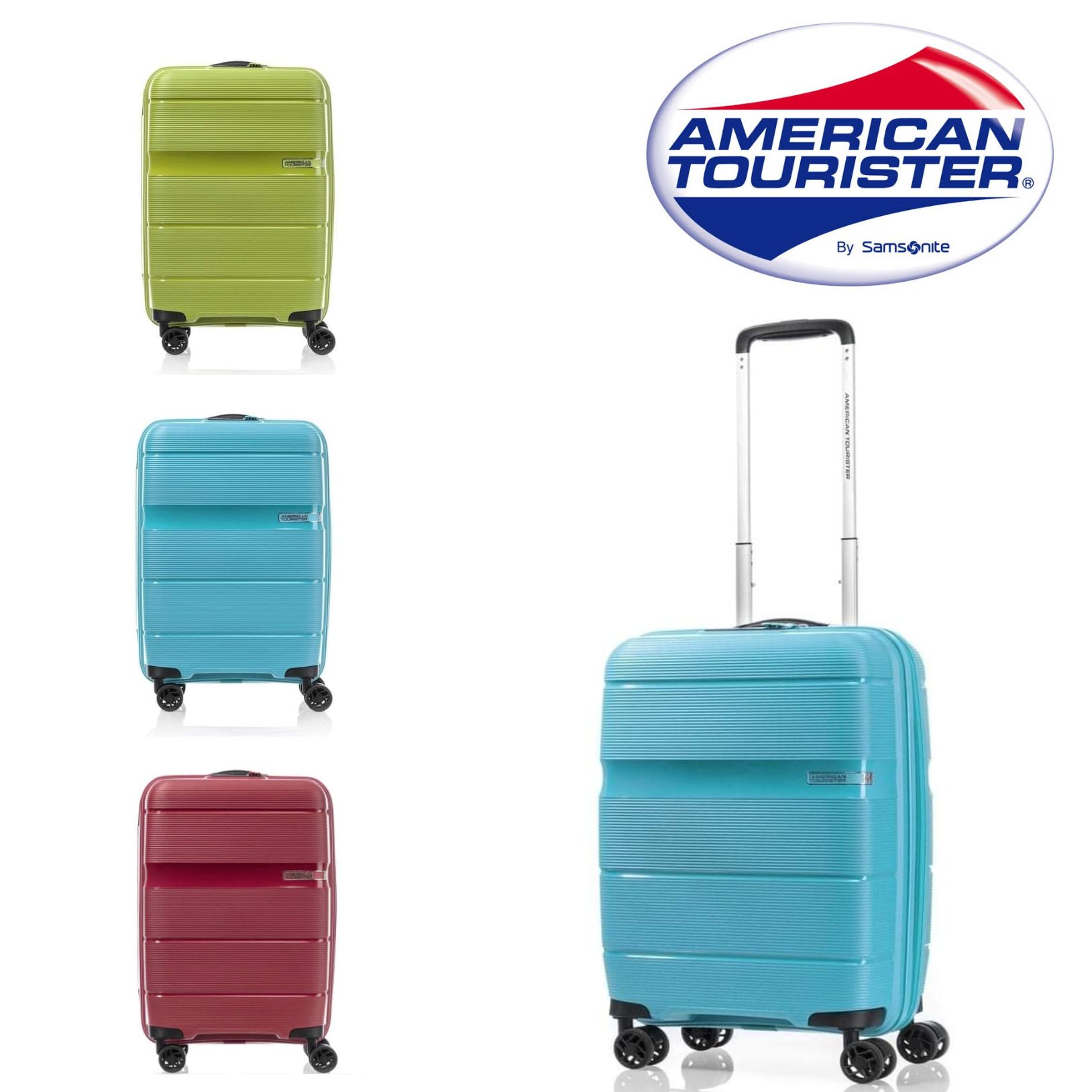 กระเป๋าเดินทาง​ AMERICAN TOURISTER รุ่น LINEX SPINNER ขนาด​ 20 นิ้ว​ 55/20 TSA  มี​ 3 สีให้เลือก