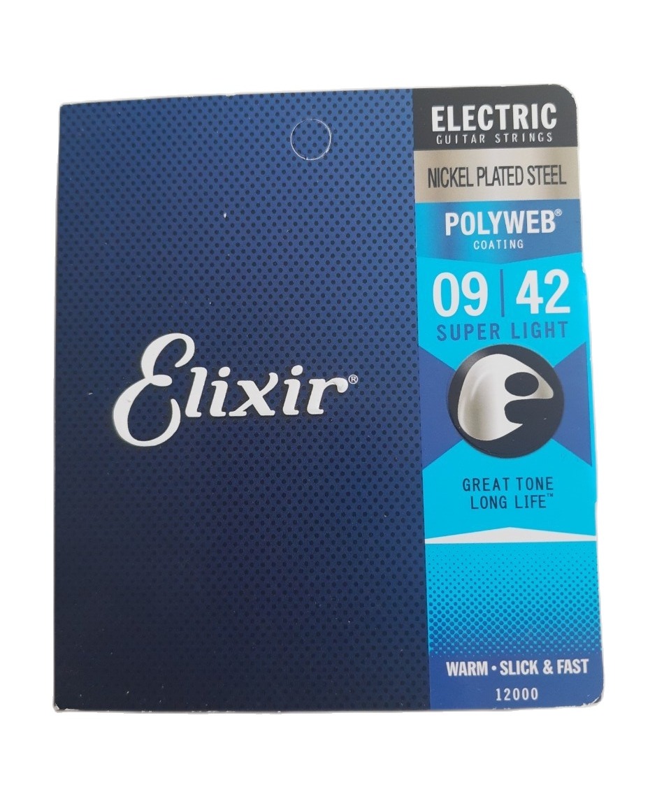 สายกีต้าร์ Elixir ไฟฟ้า เบอร์ 09/42 1 ชุด มี 6 เส้น แถมปิ๊ก 1 ตัว