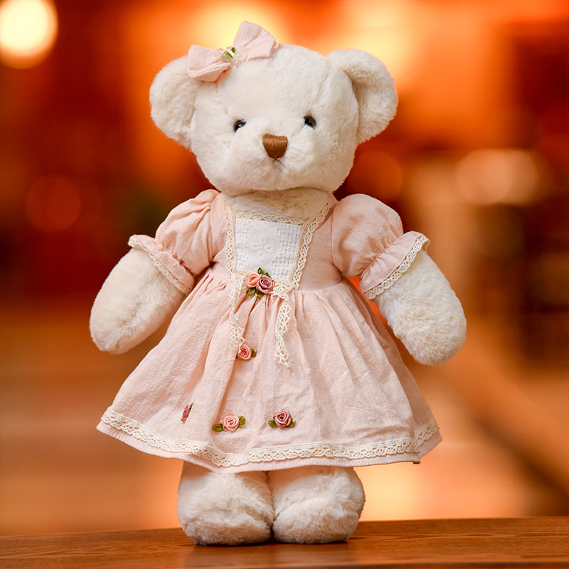 ของเล่นตุ๊กตาหมีตุ๊กตาสาวตัวเล็กน่ารักกอดหมีสาวเจ้าหญิงตุ๊กตาหมีตุ๊กตา