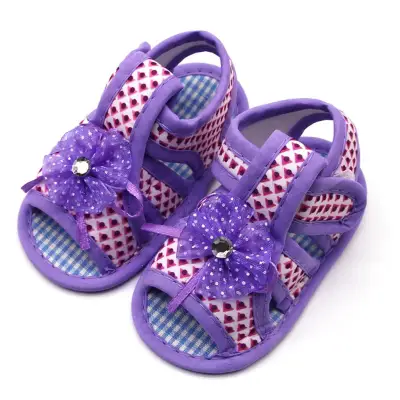 RIO MALL(On Sale) Newborn Baby Girls Applique Prewalker Soft Sole Sandals Single Shoes Baby Boys girls shoes Newborn Toddler Shoes