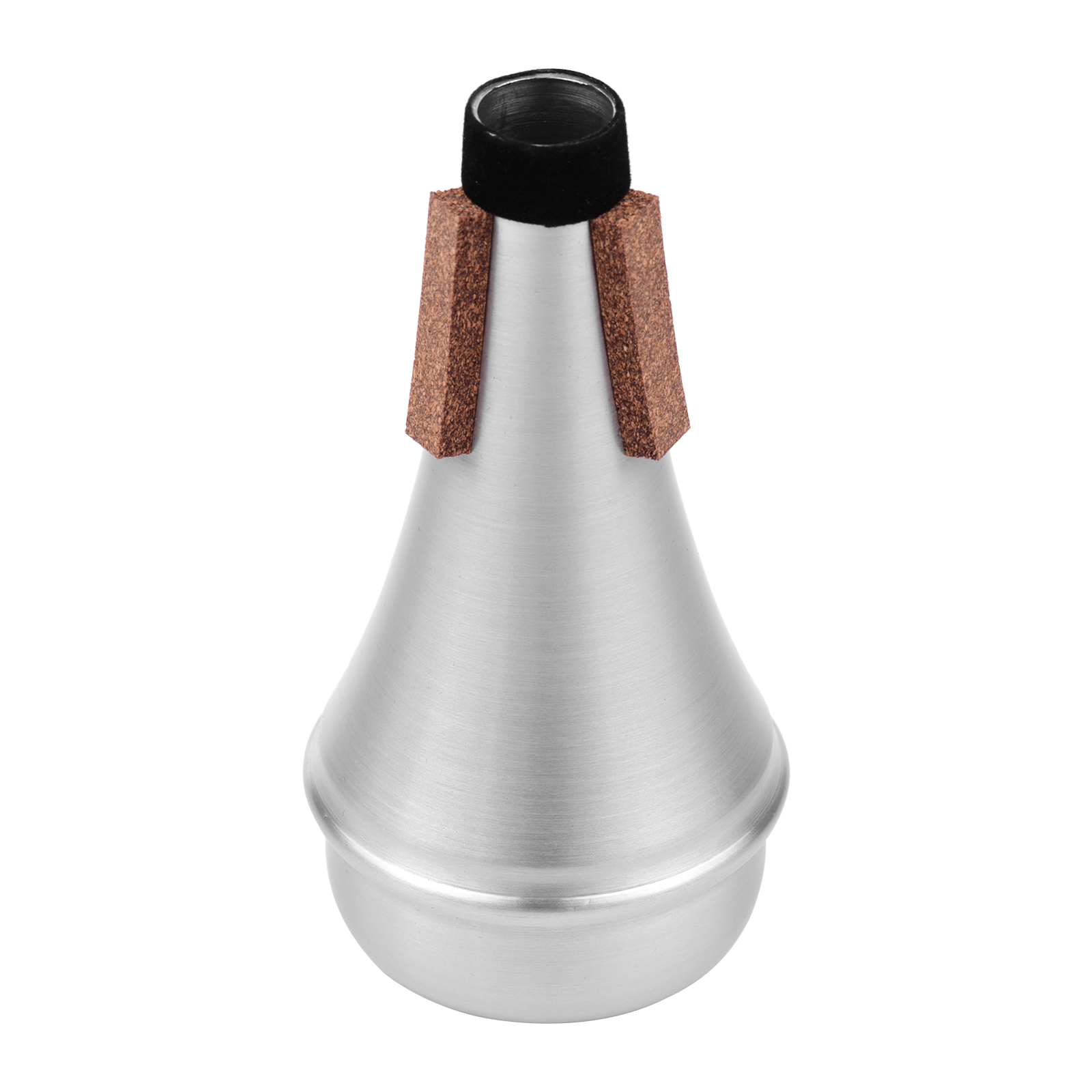 Muslady Aluminum Trumpet Practice Straight Mute Silencer for Beginner Practicing