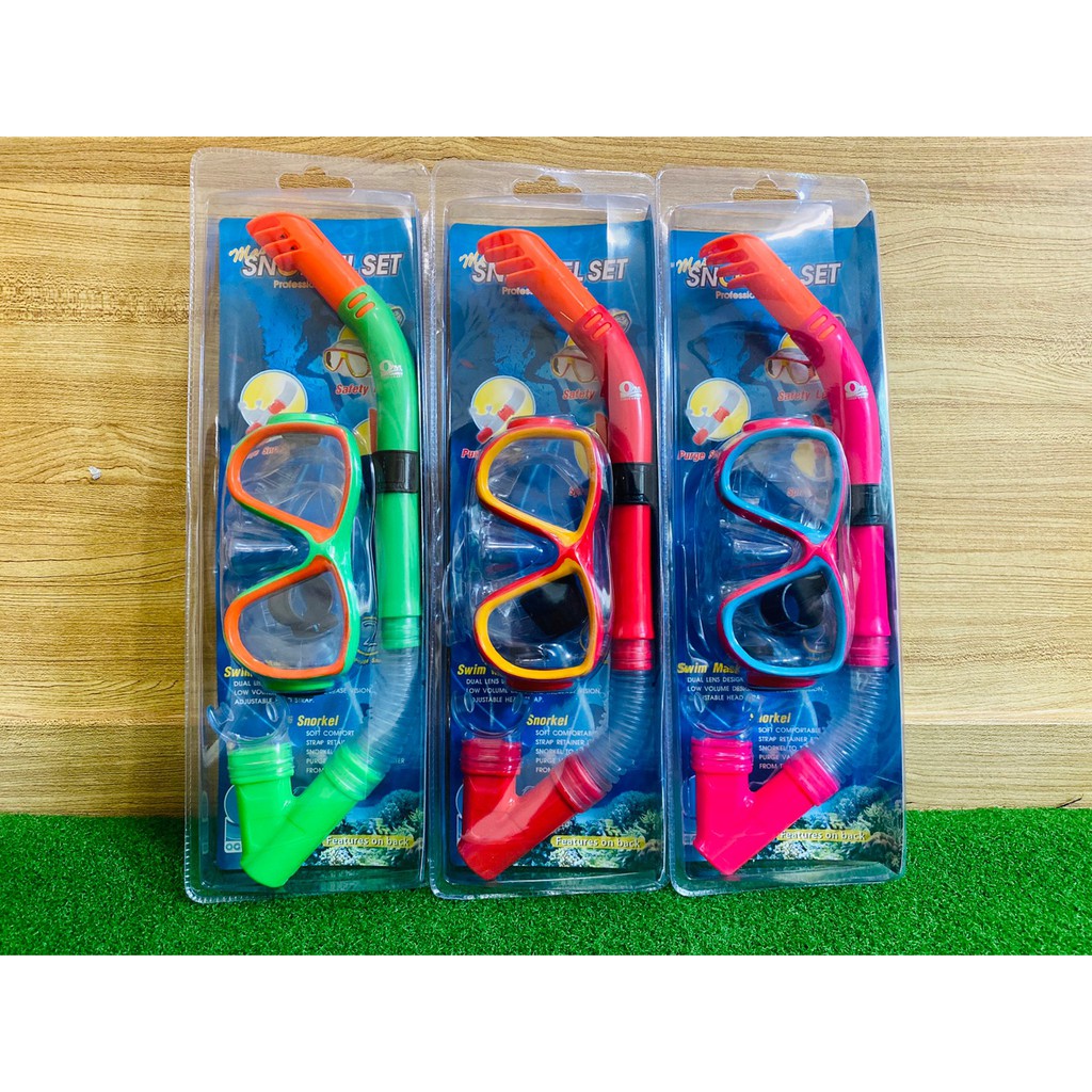 ✣  แว่นตาดำน้ำ แว่น Snorkel อุปกรณ์ดำน้ำ อุปกรณ์ทางทะเล 9459 (เด็ก)