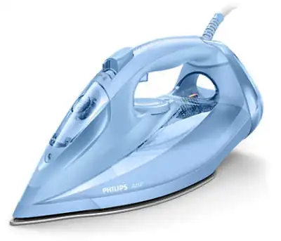 PHILIPS Azur Steam Iron (Quick Calc Release system, SteamGlide soleplate) GC4535 Blue color