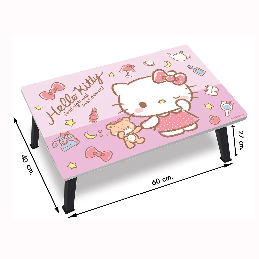 โต๊ะญี่ปุ่น ขนาด 40x60 cm. ลิขสิทธิ์แท้ ลาย Hello Kitty#04 ราคาส่ง สนใจทักแชท โต๊ะพับ โต๊ะเขียนหนังสือเด็ก โต๊ะเด็ก โต๊ะนั่งพื้น สตูลเตี้ย koomsquare