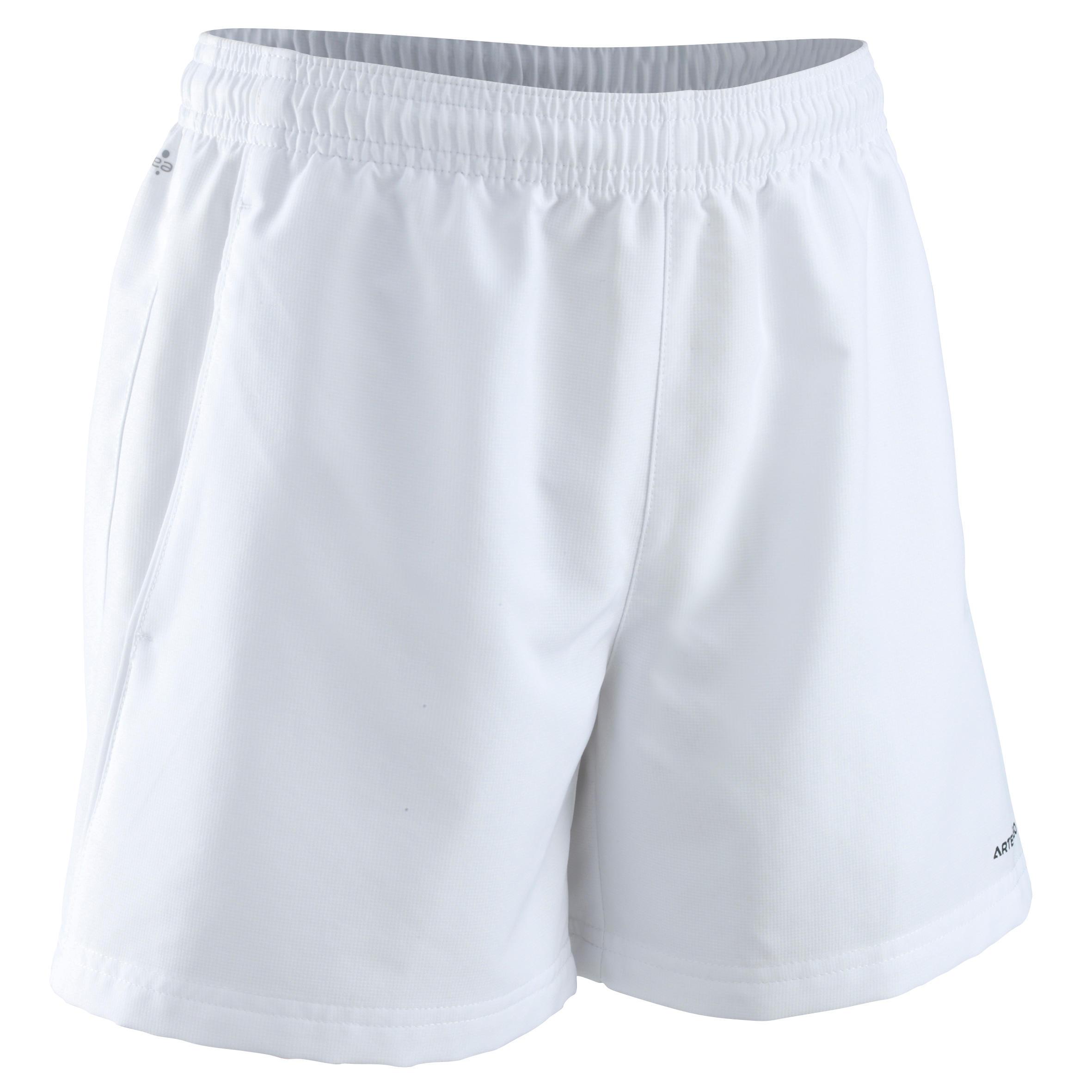 [ด่วน!! โปรโมชั่นมีจำนวนจำกัด] กางเกงเทนนิสขาสั้นสำหรับเด็กรุ่น 100 (สีขาว) สำหรับ เทนนิสชายหาด ฟร้อนท์เทนนิส เทนนิส