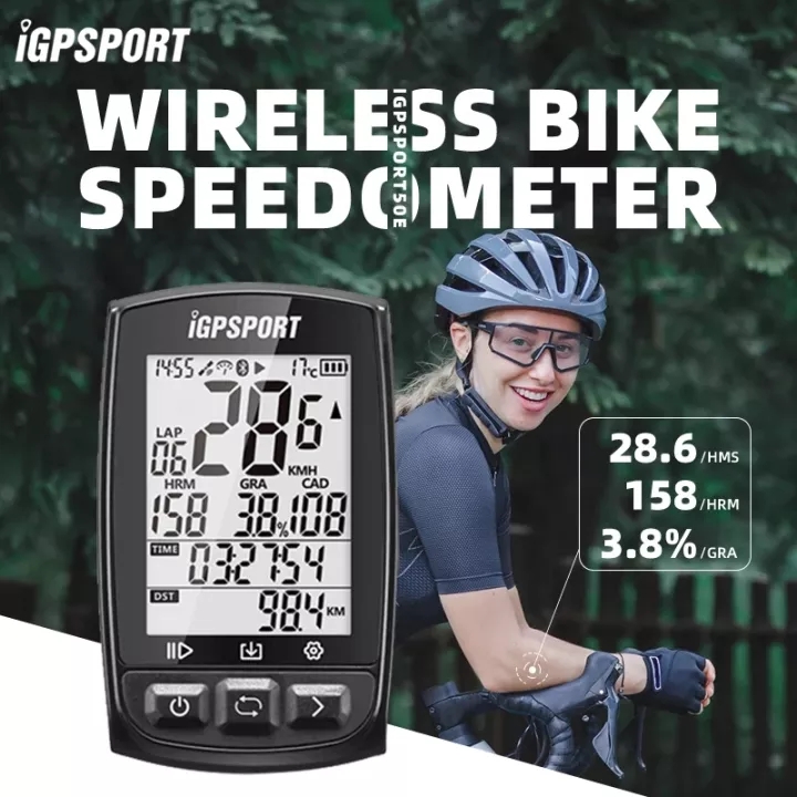 IGPSPORT IGS50E GPSขี่จักรยานคอมพิวเตอร์ไร้สายIPX7 กันน้ำจักรยานนาฬิกาจับเวลาดิจิตอลขี่จักรยานS Peedometer ANT + บลูทูธ 4.0(ดำ)