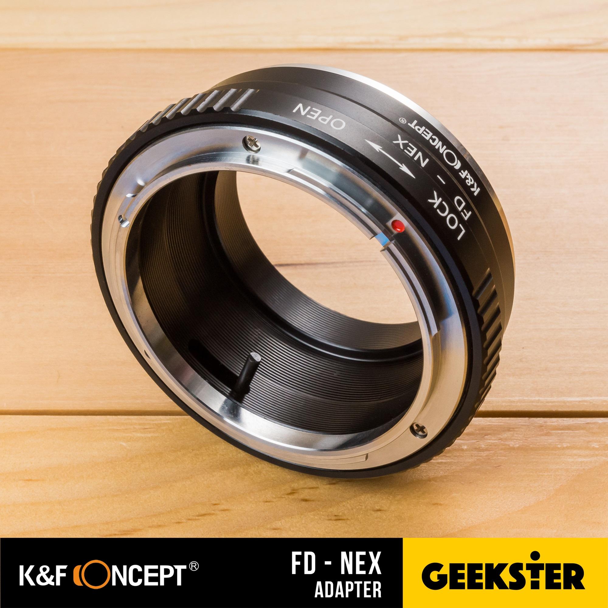 K&F FD-NEX Adapter แปลงเลนส์ Canon FD / FL เพื่อเอามาใส่กล้อง Sony Mirrorless ( NEX / E / FE ) ( Lens mount adapter Mount FD / FL For Sony ) ( เมาท์แปลง อแดปเตอร์ ) ( FD-NEX / FD-E / FD-FE ) ( FD NEX / FD E / FD FE ) ( Geekster )