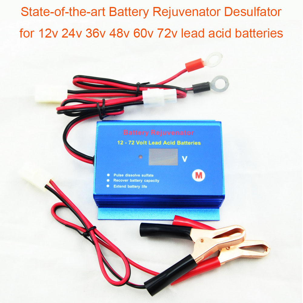 Auto Pulse Desulfator for 2A Lead Acid Batteries 12/24/36/48V Battery  Regenerator with U Ring