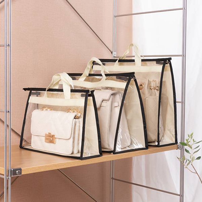 Breathable Clear Women Purse Handbag Dust Cover Storage Bag for Dust