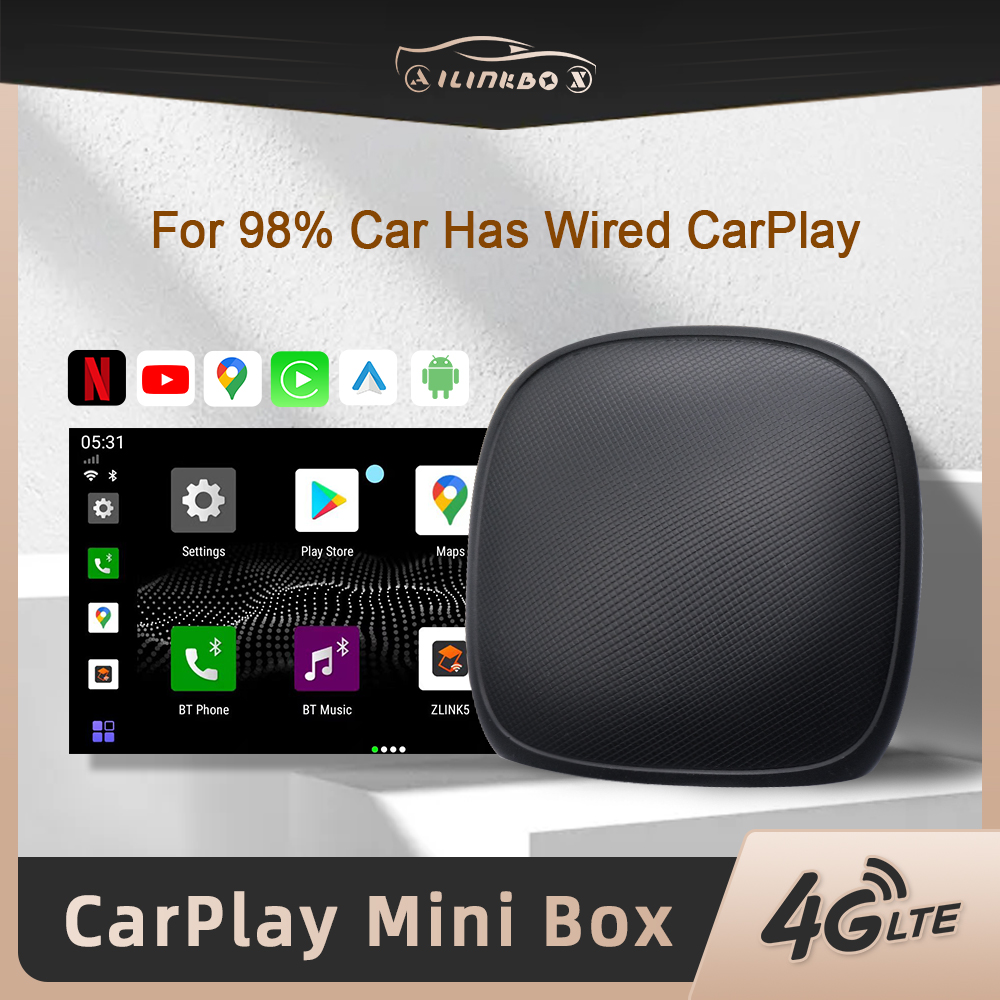ไร้สาย CarPlay Netflix UX999Pro CarPlay Ai กล่อง Android อัตโนมัติในรถ
