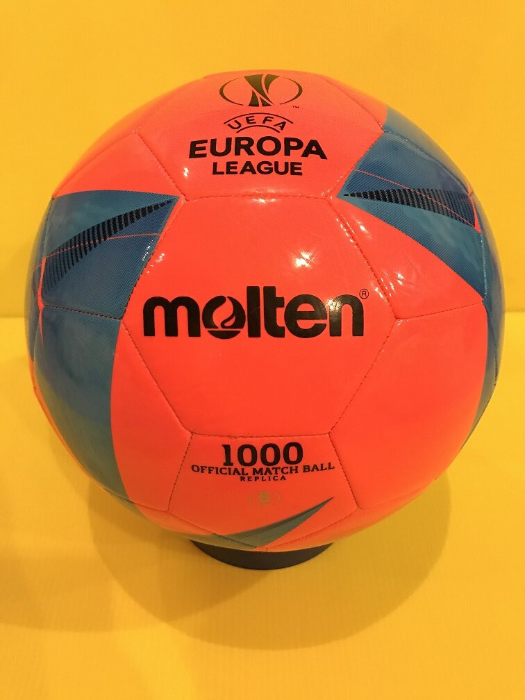 [ของแท้ 100%] ลูกฟุตบอล ลูกบอล Molten F5U1000-G0O เบอร์5 ลูกฟุตบอลหนัง TPU หนังเย็บ EUROPA League
