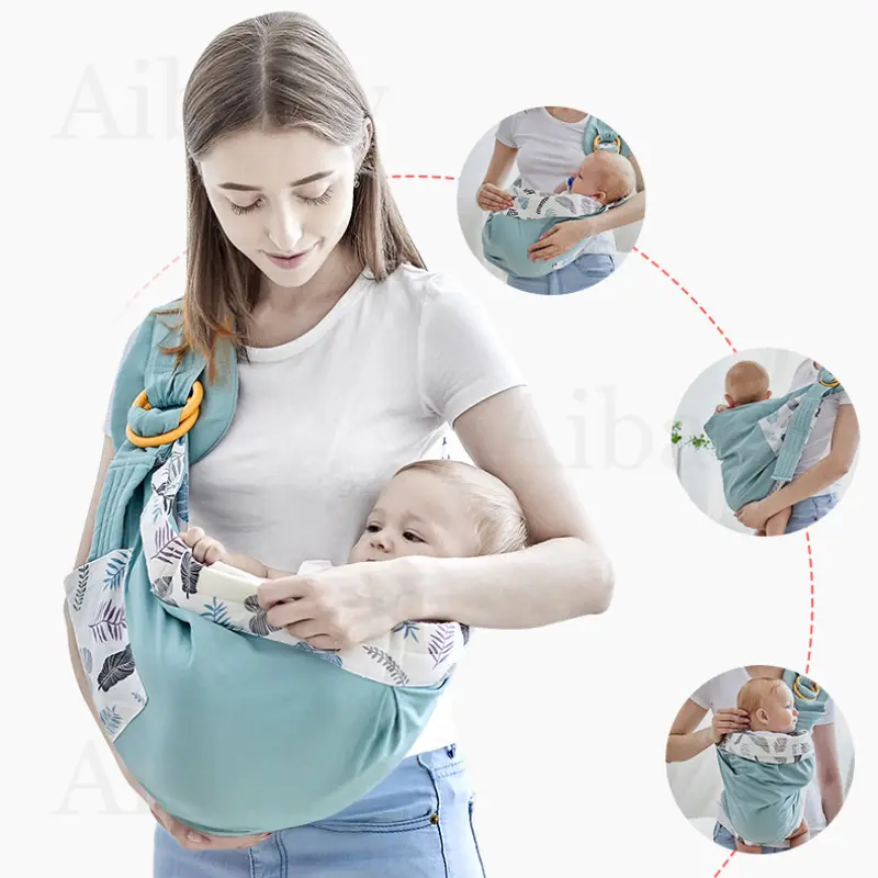 ภาพสินค้าBeige เป้อุ้มเด็ก Baby Carrier ระบายอากาศเบา กระเป๋าอุ้มเด็ก 0-30kg ผ้าอุ้มเด็กกระเป๋าของ 2ห่วงล็อค เป้อุ้มเด็กทารกแรกเกิดเบาสบายผ้าอุ้มนอน จากร้าน Aibaby บน Lazada ภาพที่ 7