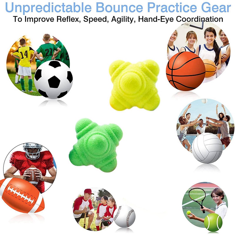 Reaction Balls Reaction Bounce Balls for Coordination Agility Speed ...