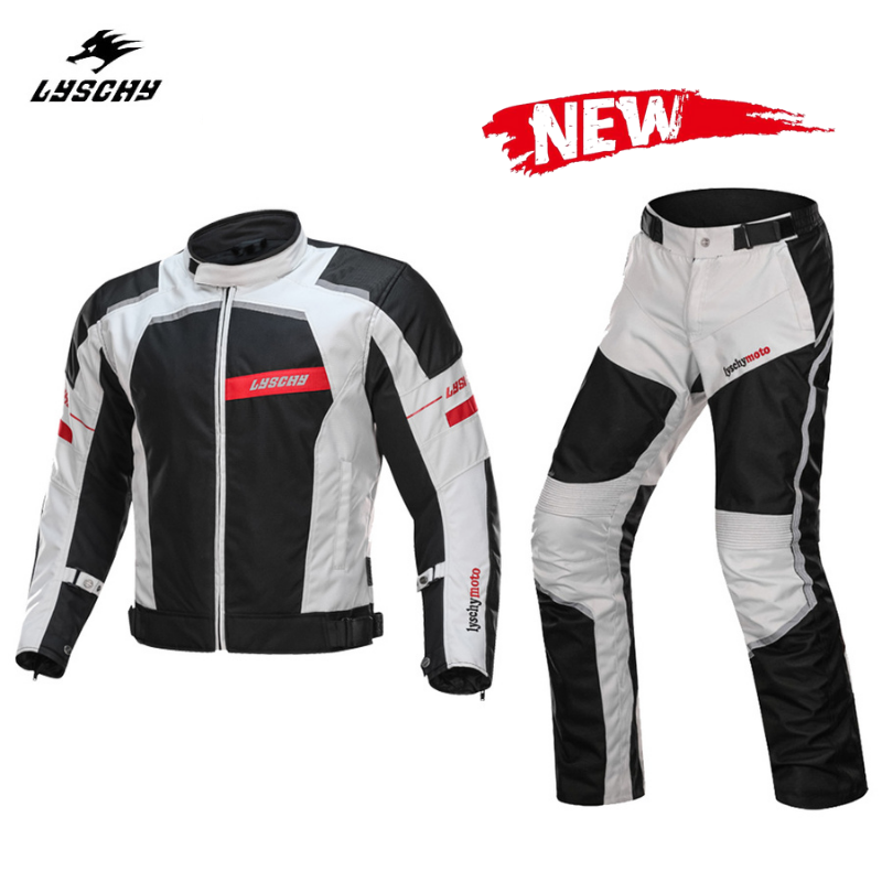 LYSCHY ฤดูหนาวแจ็คเก็ตรถจักรยานยนต์กันน้ำผู้ชาย Breathable & Non-Slip Moto Motocross แจ็คเก็ตขี่มอเตอร์ไบค์เสื้อผ้าชุด