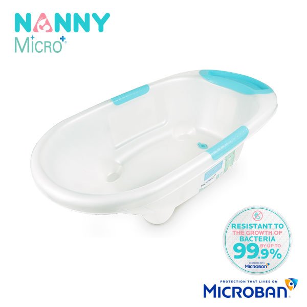 Nanny Micro+ อ่างอาบน้ำเด็ก รุ่น Mojito มี Microban ป้องกันแบคทีเรีย