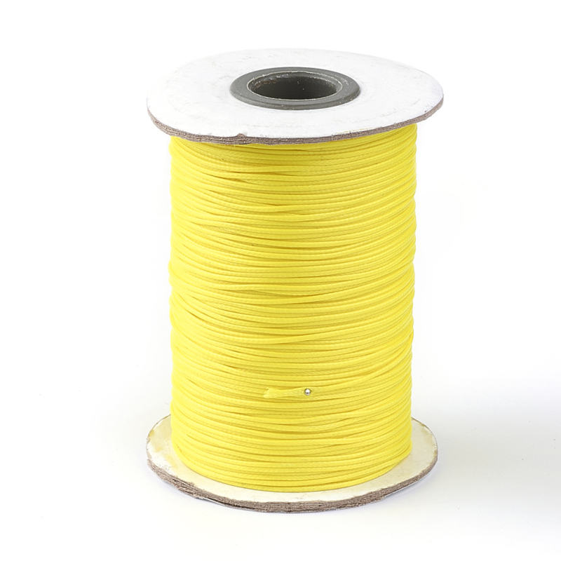 Beebeecraft 1 Roll 80m1mm Waxed Polyester Cord Waxed Cord Thread Beading String for Jewellery Bracelets Crafts