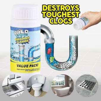 ผงล้างท่อ แก้ท่อตัน ล้างท่อตัน น้ำยาล้างท่อตัน น้ำยาล้างท่อ Wild tornado sink & drain cleaner ขนาด 1