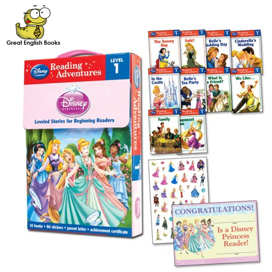 (In Stock) พร้อมส่ง สินค้าลิขสิทธิ์แท้ (Original) รวมชุดนิทานเจ้าหญิง Princess level 1 (10 Books)