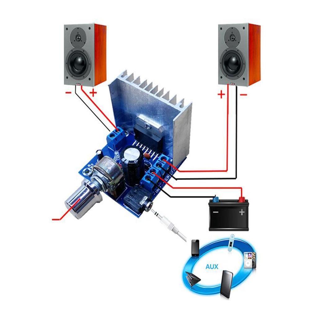 Reland Sun Scheda Amplificatore TDA7297 15W+15W DC 12V – Kit FAI DA TE Stereo A 2 Canali - 4
