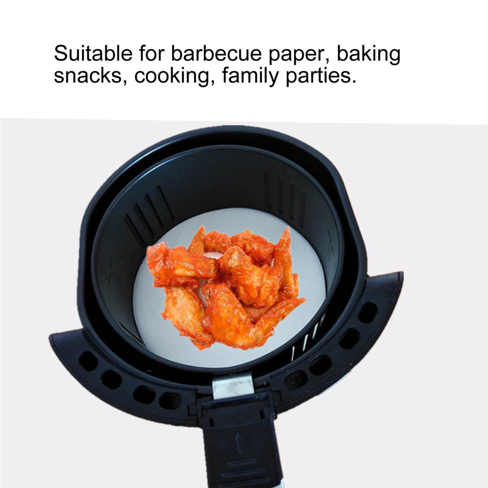 【ของใช้ในครัว】100PCS NonStick Oil Absorbing Paper Round Barbecue Paper
