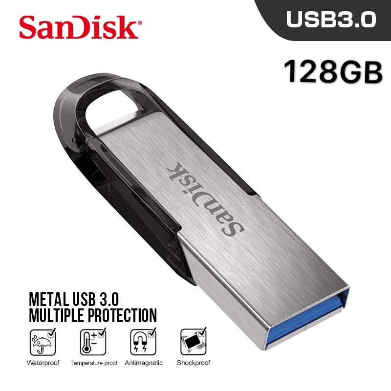 แฟลชไดร์ฟ Sandisk USB 3.0 Ultra Flair 128GB