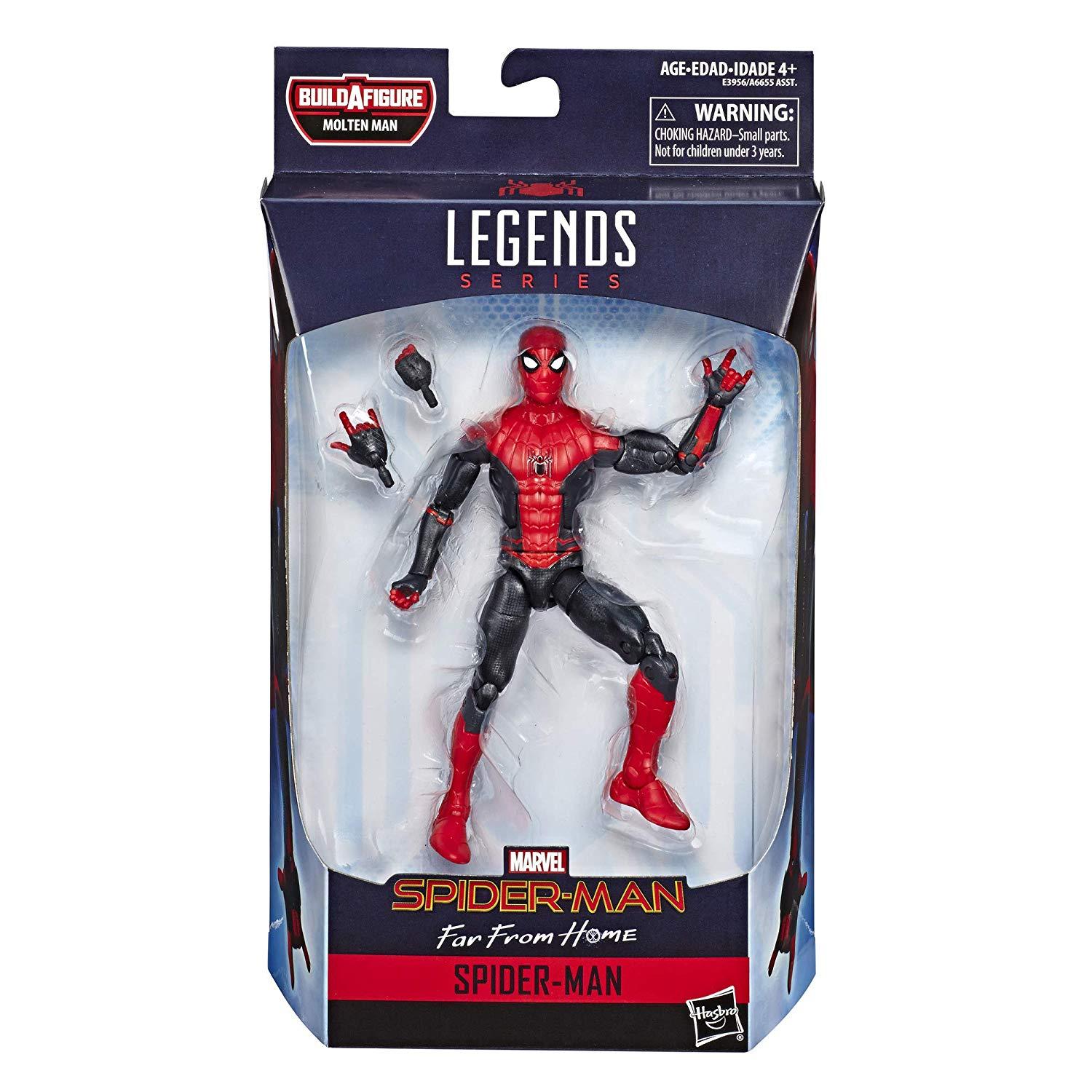 Spider Man Marvel Legends Far from Home (Red&Black) Action Figure สูง 6 นิ้ว สไปเดอร์แมนลิขสิทธิ์แท้จาก ภาพยนตร์ สไปร์เดอร์แมนฟาร์ฟอร์มโฮม 2019