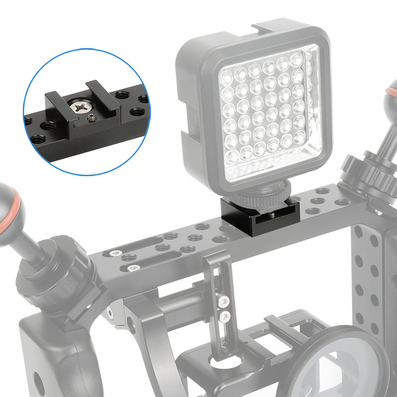 Mini Led Cold Shoe Multifunctional Quick-Release Cold Shoe Holder Suitable for Photography ...