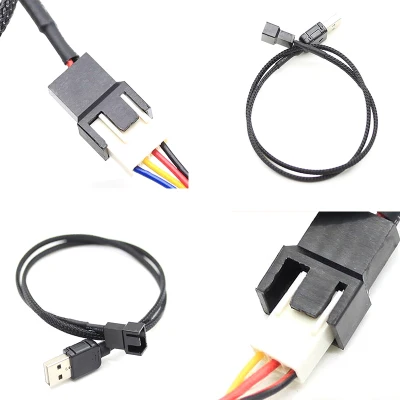 Legend USB A male to Fan 2-Pin 3-Pin 3pin 4-Pin 4pin Adapter Cable for 5V