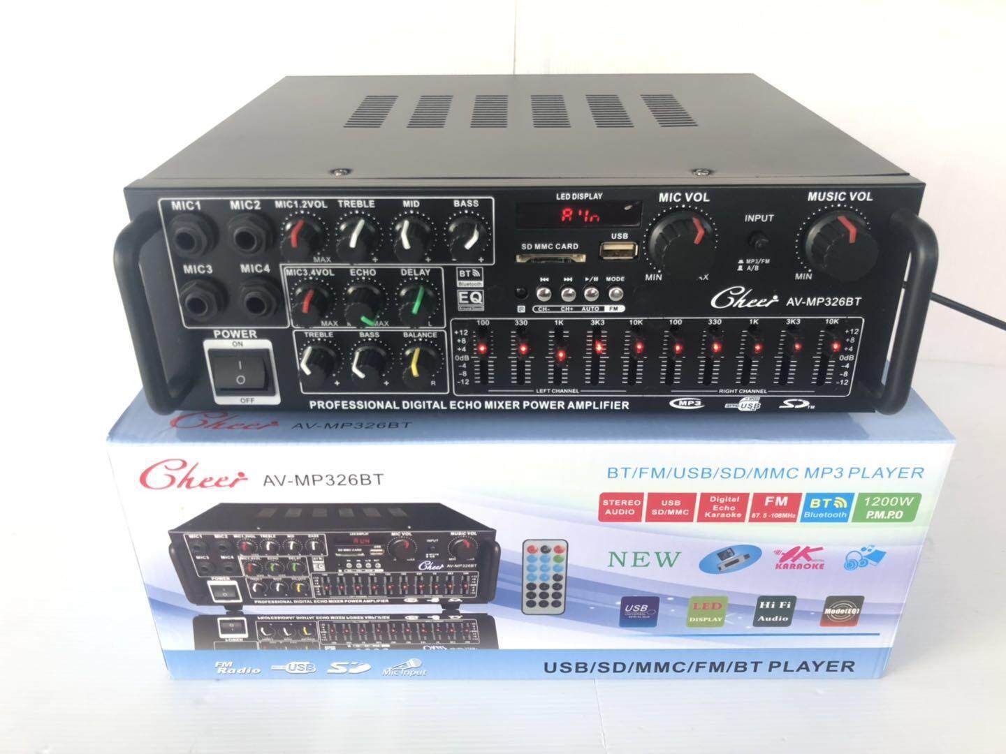 Amplifier AC/DC เครื่องขยายเสียง แอมป์ขยายเสียง เพาเวอร์แอมป์ รุ่น AV ...