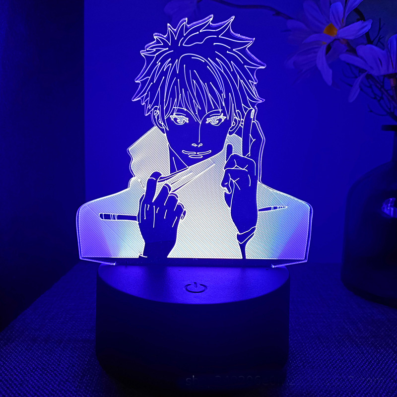 Rush CLYARTPSJujutsu Kaisen Yuji Megumi Nobara Gojo Maki Kento Geto Mahito  Sukuna 3D Anime Lamp LED Nightlights Colors Changing Lampara (Jujutsu  Kaisen8) S7690 