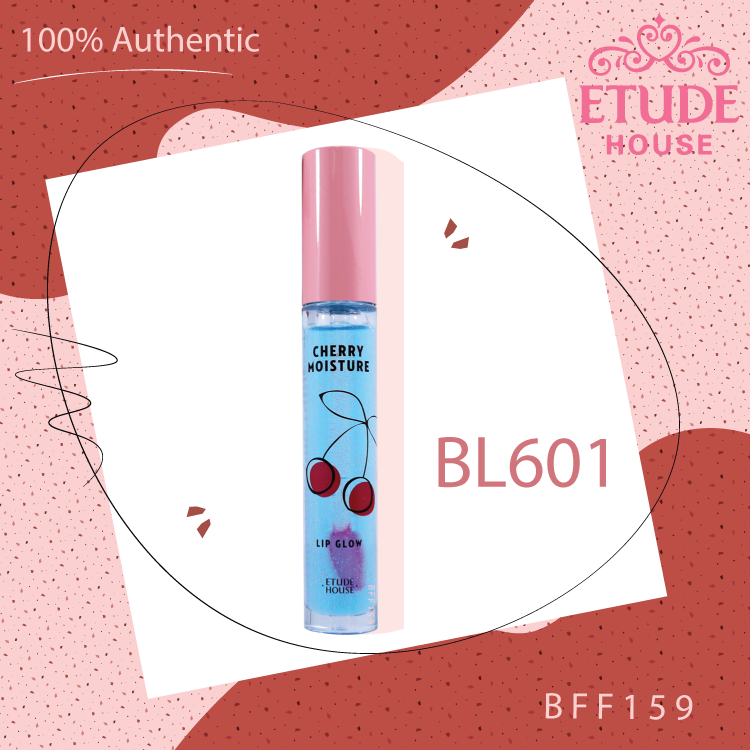 ของแท้100% Etude House Cherry Moisture Lip Glow 4g. BFF159 อีทูดี้เชอร์รี่ ลิปกลอส ริมฝีปากอวบอิ่ม สีสวย 5สี  ชื่อสี BL601ปริมาณ (มล.) 4