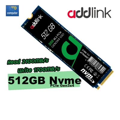 จัดส่งฟรี 512 GB SSD ADDLINK S68 PCIe/NVMe M.2 2280 solid state drive ของใหม่ ไม่มีไม่ได้แล้ว