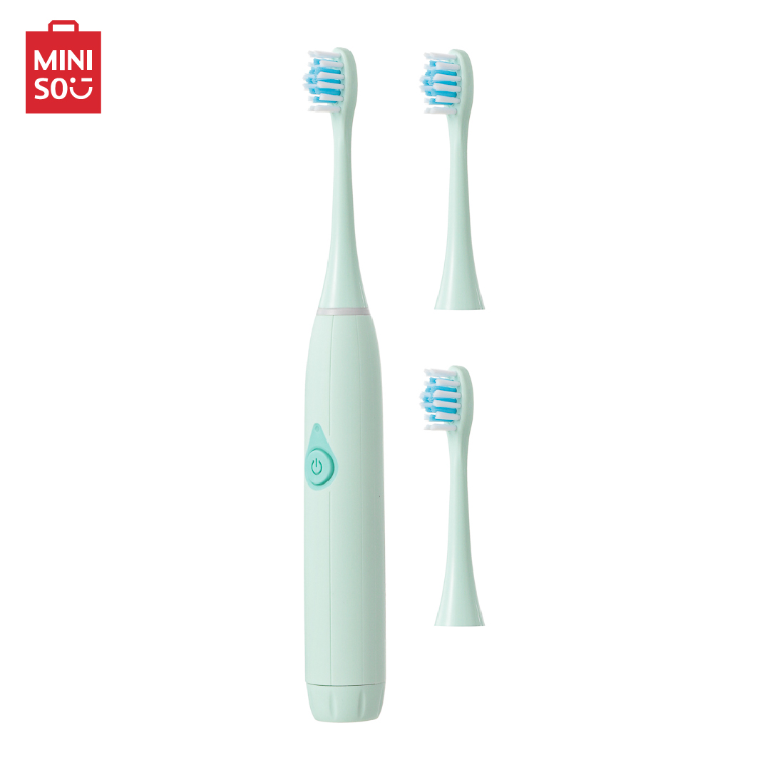 Miniso แปรงสีฟัน แปรงสีฟันไฟฟ้า Multi-color Electric Toothbrush เซท 3 ...