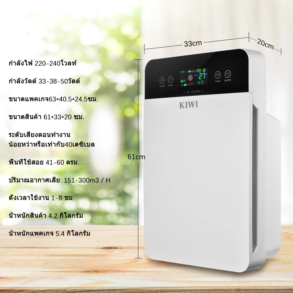 เครื่องฟอกอากาศ ฟอกกรองอากาศ สำหรับห้อง 32 ตร.ม.