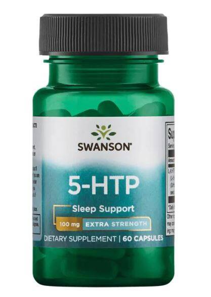 [ ถูกที่สุด ] Swanson 5-HTP 100 mg / 60 Caps 5HTP 100 mg L-5 hydroxytryptophan ( ถูกที่สุดใน Lazada )