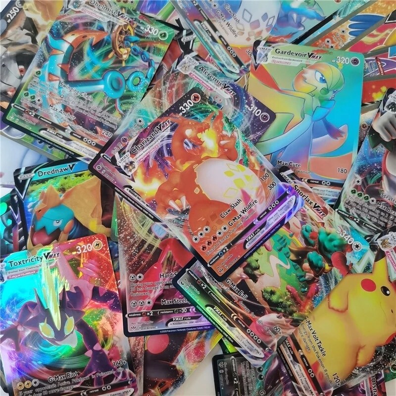 50-200PCS French Version Pokemon Cards Basic V Vstar Vmax GX MEGA TAG TEAM  EX Game Battle Card Toys Boys Best Gifts