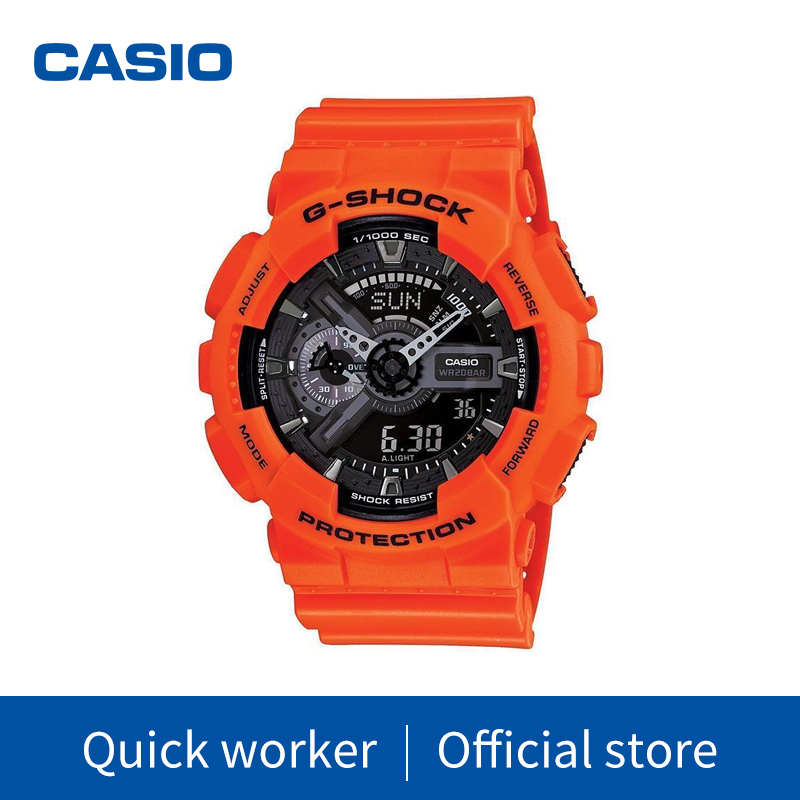 แท้ 100% นาฬิกาแท้ 100% นาฬิกา G SH OCK GA-110MR-4AER กล่องใบครบทุกอย่างประหนึ่งซื้อจากห้าง พร้อมรับประกัน 1 ปี CMG