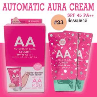 Cathy Doll AA Automatic Aura Cream SPF 45 PA+++ แบบซอง 6 ชิ้น