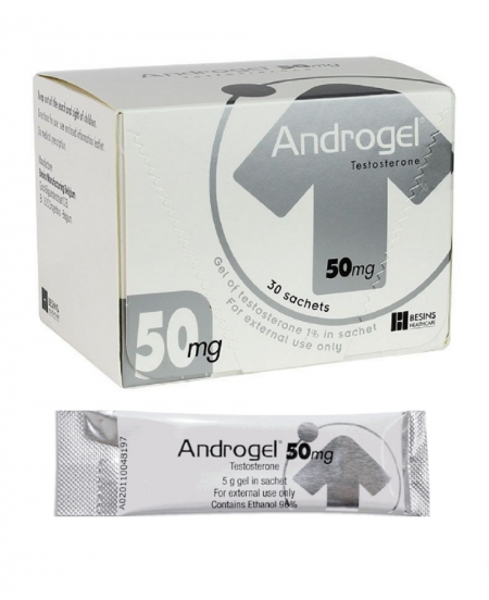 [ของแท้ / ส่งฟรี] Androgel Testosterone Gel 50mg 30 Sachets/Box แอนโดรเจล เทสโทเทอโรนแบบทา ฮอร์โมนเพศชาย ฮอร์โมนทดแทน