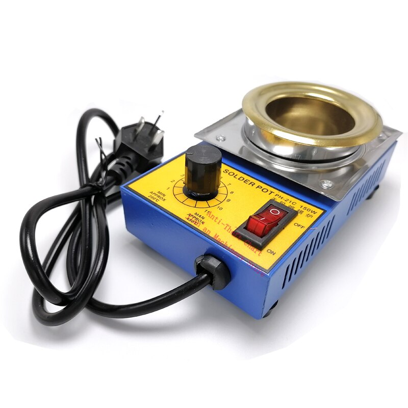 Details about   Solder Melting Pot Tin 220V 300W 100/80/50/38mm 200~450 Centigrade EU Plug 