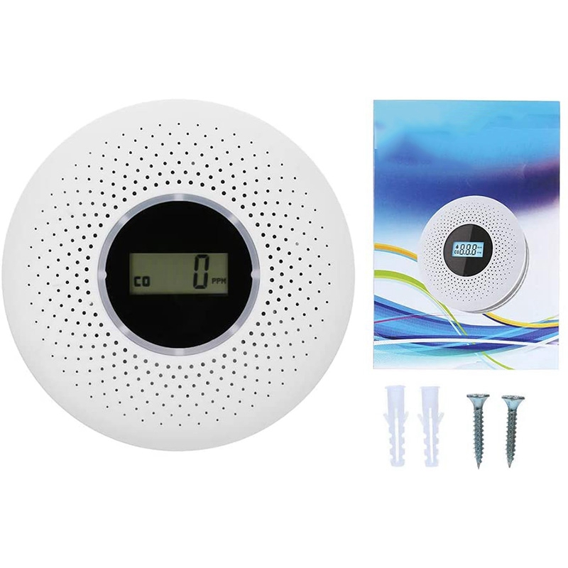 Carbon Monoxide and Smoke Combo Detector Battery Operated CO Alarm with