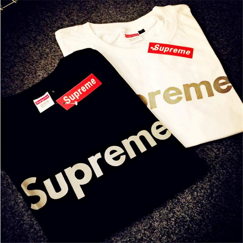 Supreme 2019 New Fashion Men's T-shirt Short Sleeve Korean Menswear