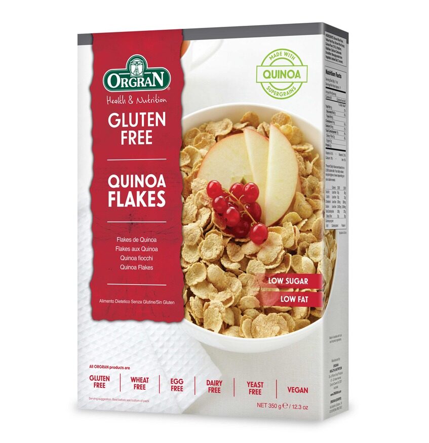 Orgran Quinoa Flakes Cereal ออร์กราน เฟลกซ์ ซีเรียล 350g.