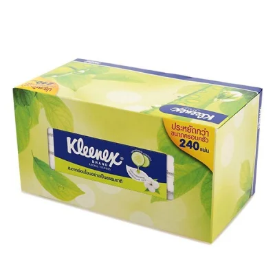 ❒ ถูกที่สุด✅ คลีเน็กซ์ แนเชอรัล กระดาษทิชชู 24 แผ่น KLEENEX Facial Tissue Paper Box 24 Sheets