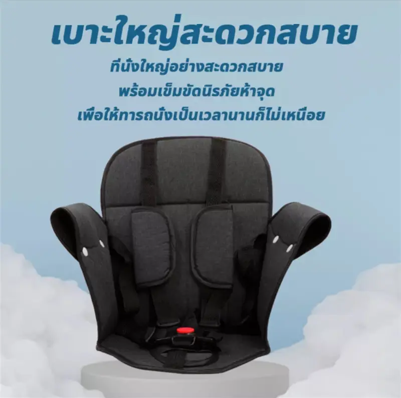 ภาพสินค้าJECHOME รถเข็นเด็ก 4 ล้อ รถเข็นเด็กพร้อมเบาะนั่งใหญ่ ล้อมีเบรคและโช๊คด้วย รถเข็นพับได้ รถเข็นพบพามีพนักพิง แถมเบาะ ตะกร้า จากร้าน JECHOME บน Lazada ภาพที่ 5