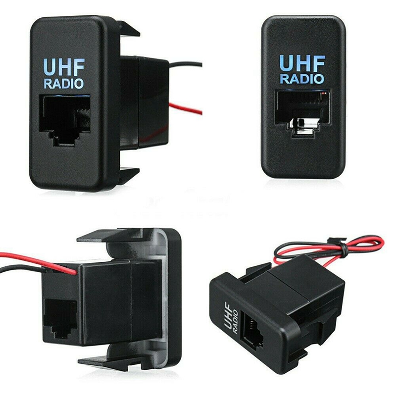 RJ45 Dash UHF Radio Switch Panel Socket with Blue LED for Toyota Hilux ...